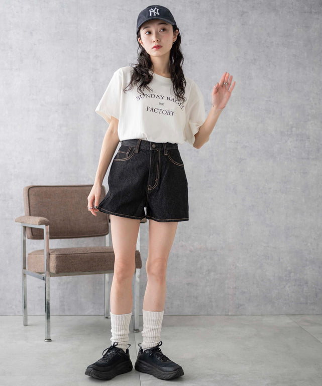 台形デニムショートパンツ｜WEGO（ウィゴー） – WEGO ONLINE STORE