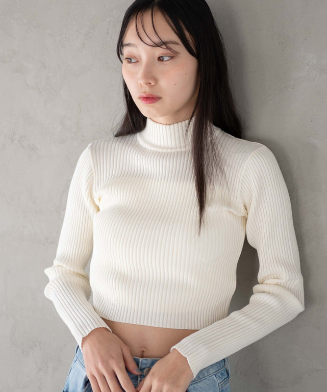 リブハイネックショートニット｜WEGO（ウィゴー） – WEGO ONLINE STORE
