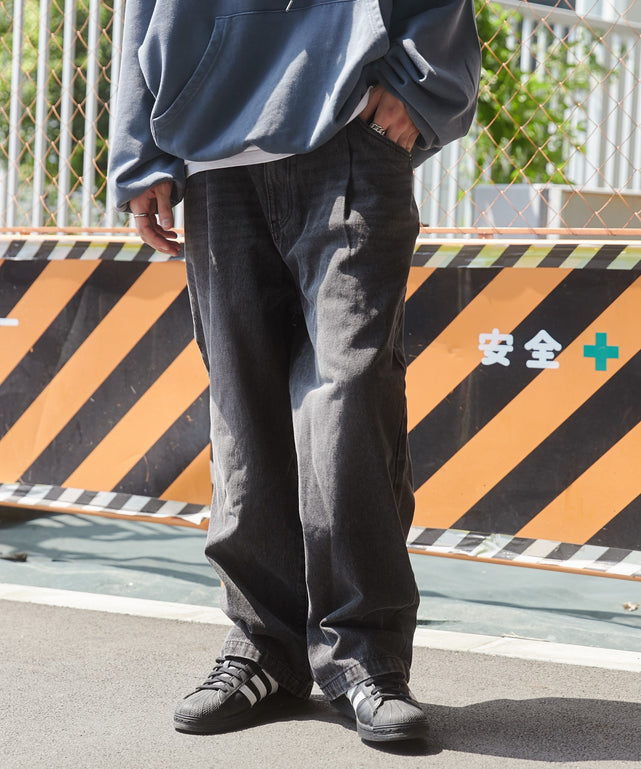 デニムルーズテーパードパンツ – WEGO ONLINE STORE