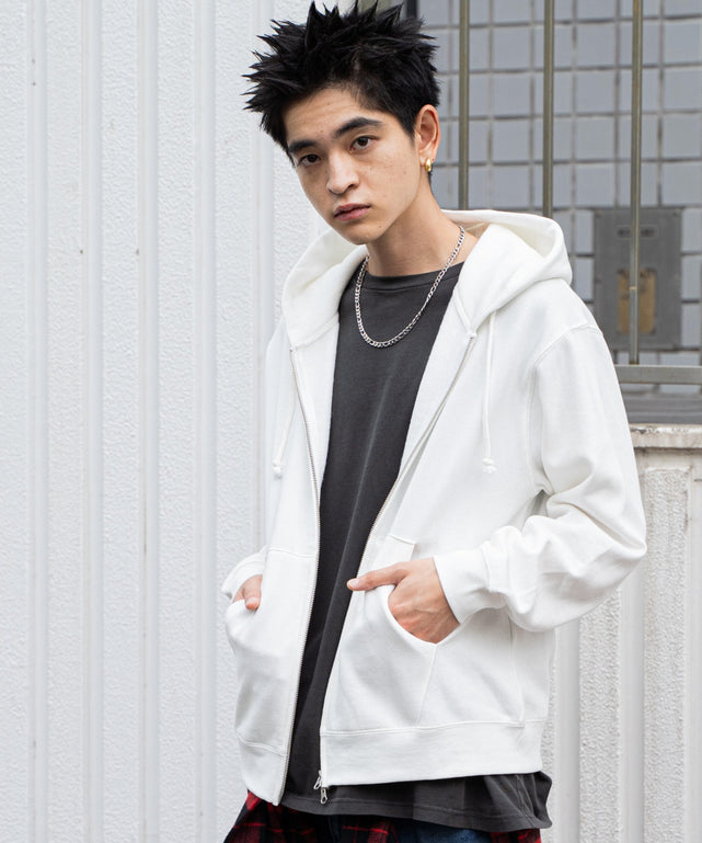 リラックスフィットバックロゴジップパーカー｜WEGO（ウィゴー