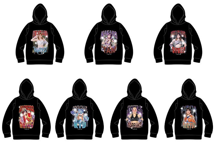 スターダム 渡辺桃 パーカー XXL ガッツダイナマイトキャバレーズ