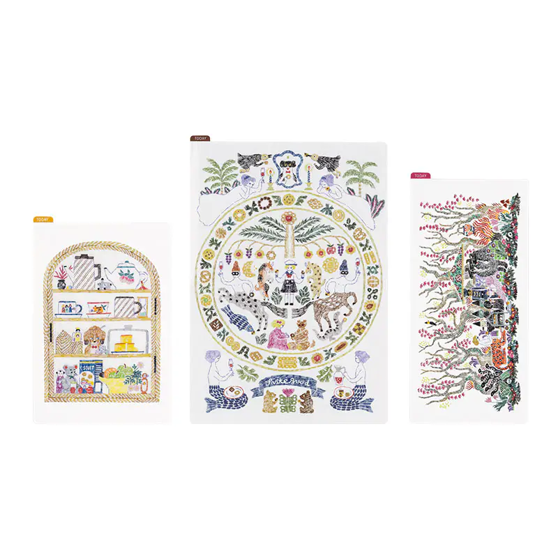 奥見伊代 / ほぼ日の下敷き HAPPY TEA TIME オリジナルサイズ用