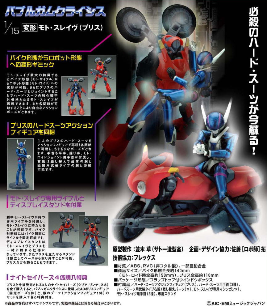 バブルガムクライシス MOTO-SLAVEプリス1/12 マシンキャノンVer. Imai