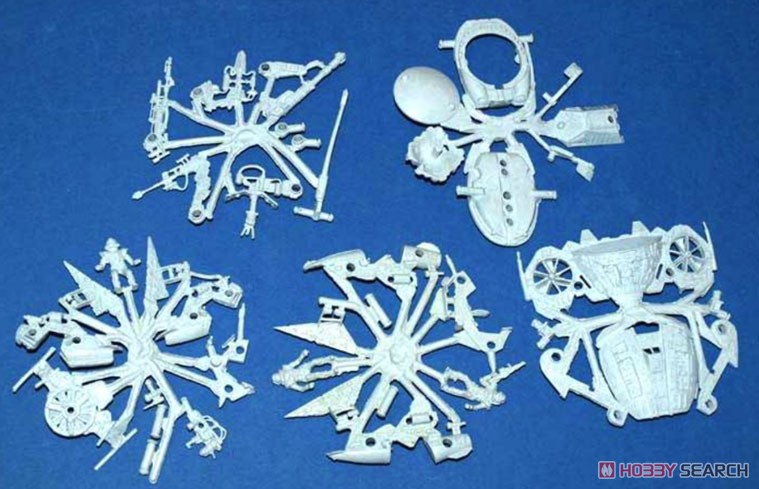 宇宙戦争 set.2 (宇宙船4隻、フィギュア3体入) (プラモデル) - ホビー