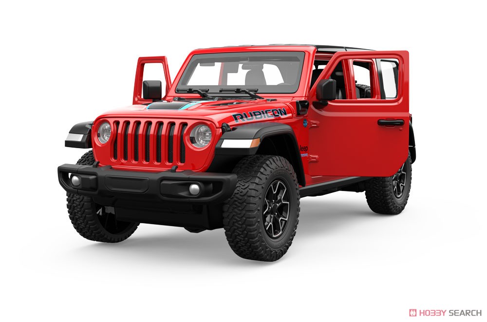 ジープ ラングラー ルビコン 4xe 赤 (ミニカー) - ホビーサーチ ミニカー