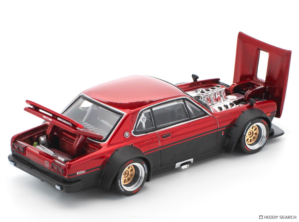 スカイライン GT-R V8 ドリフト (ハコスカ) - レッド ブラック