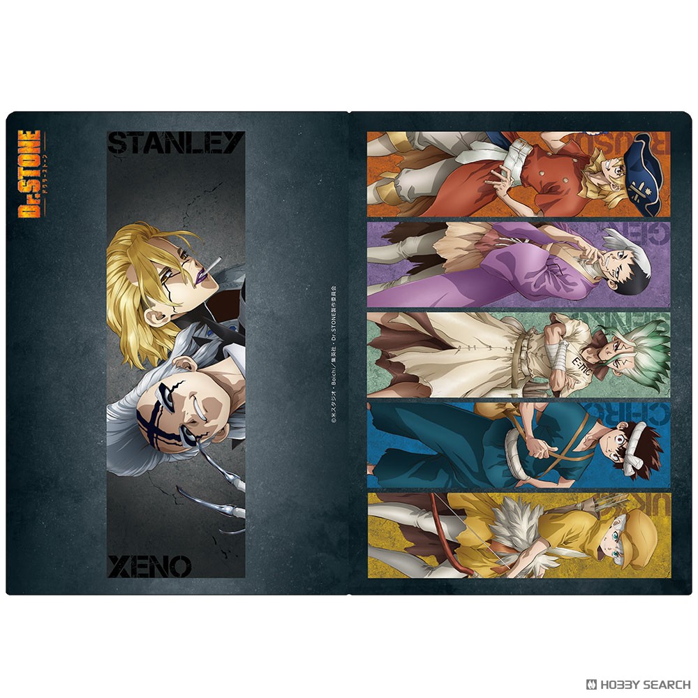 Dr.STONE クリアファイル 千空&ゲン&龍水&クロム&羽京&ゼノ&スタンリー