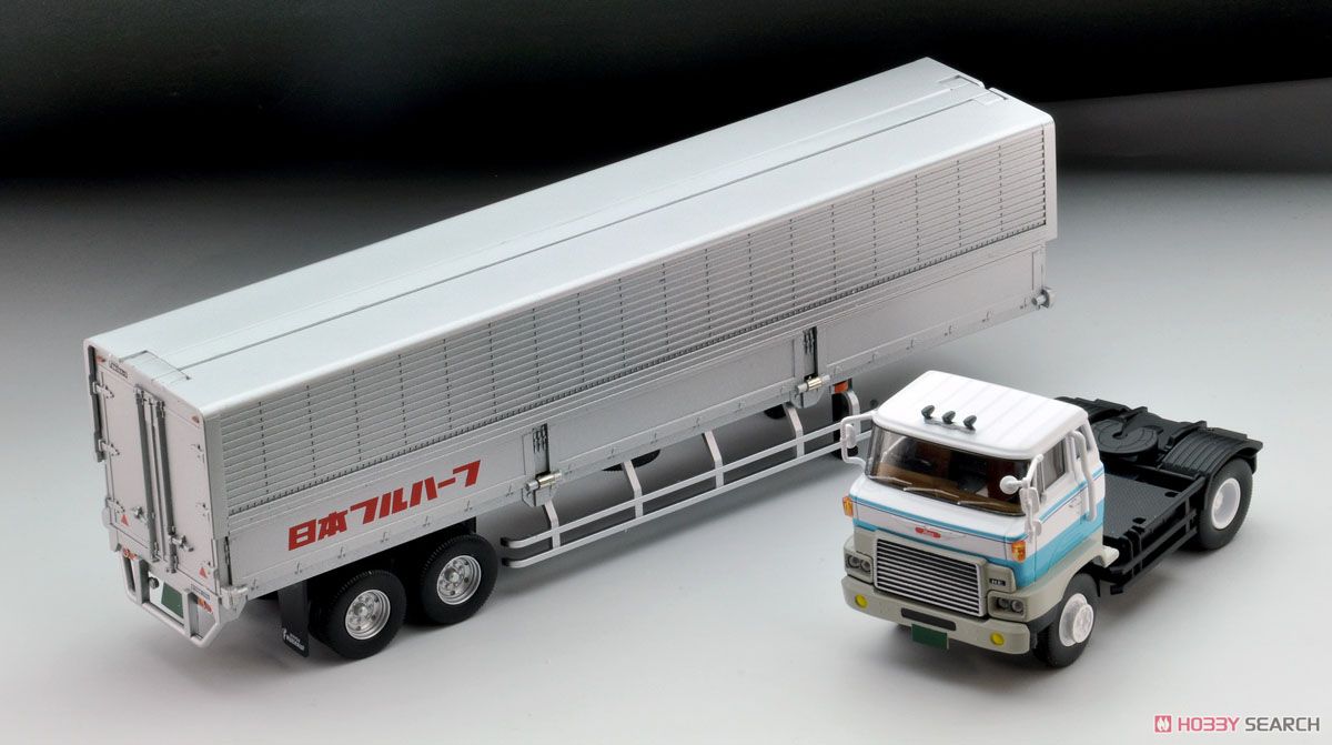 LV-N167a 日野HE366 ウィングルーフトレーラ (白/青) (ミニカー
