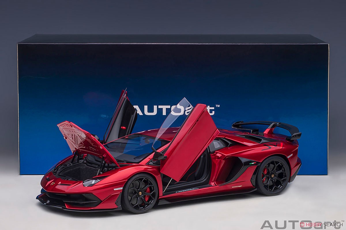 ランボルギーニ アヴェンタドール SVJ (メタリック・レッド) (ミニカー