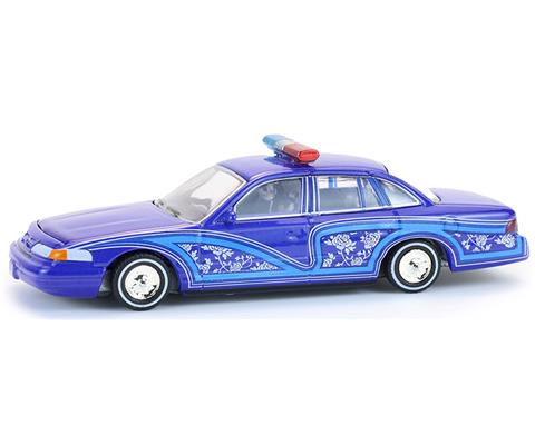 1992 Ford Crown Victoria Lowrider in Blue with Lightbar - 63080-F