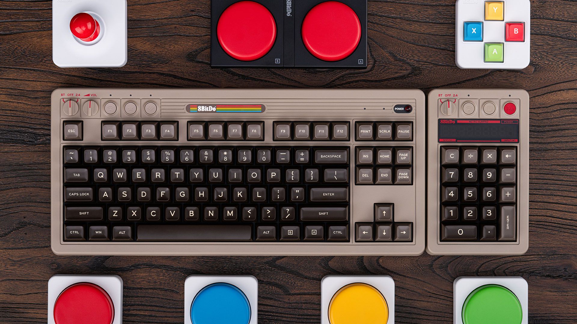 8BitDo Retro Mechanical Keyboard - C64 Edition | 8BitDo