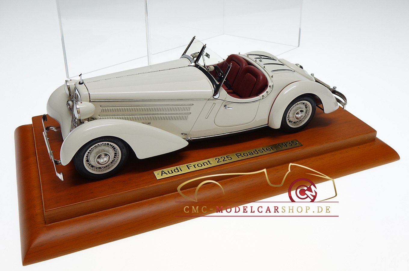 CMC Audi Front 225 Roadster, 1935, white, cmc-modelcarshop