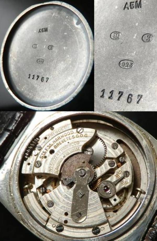 幻の逸品..925銀無垢☆ブランパン ハーウッド☆1929年 世界初自動巻