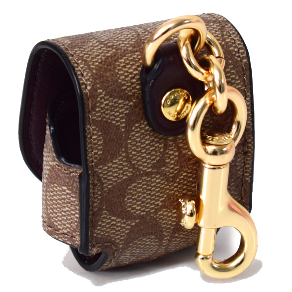 COACH】コーチ コーティングキャンバス シグネチャー イヤホン airpods