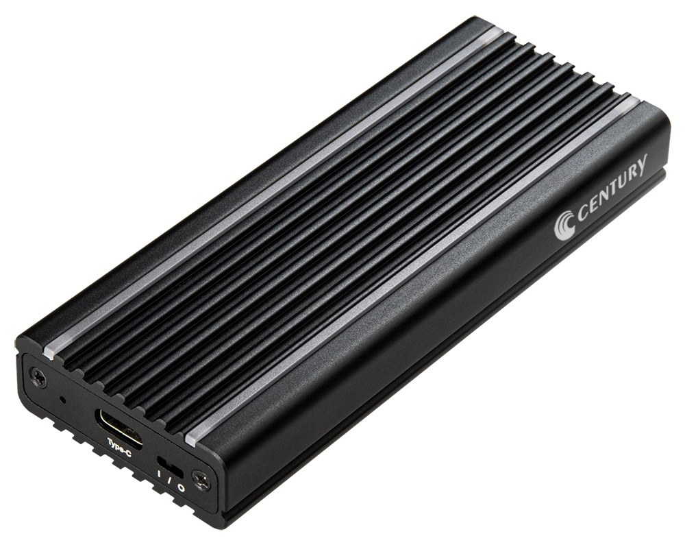 Aluminum Enclosure RGB for M.2 SSD (CAM2NSU32RGB) USB3.2 Gen2接続