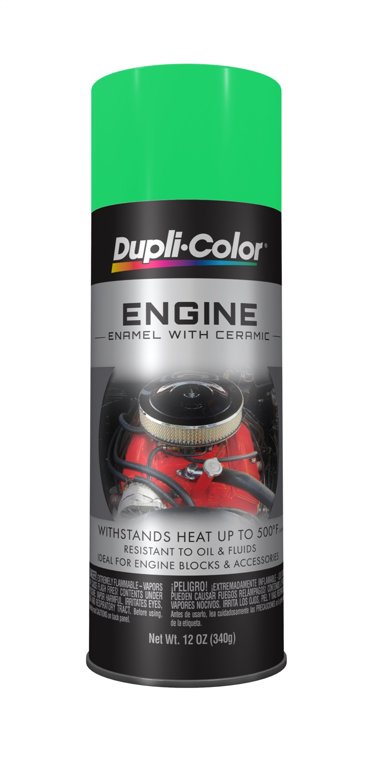 Dupli-Color DE1641 Ceramic Grabber Lime Green Engine Paint - 12 oz