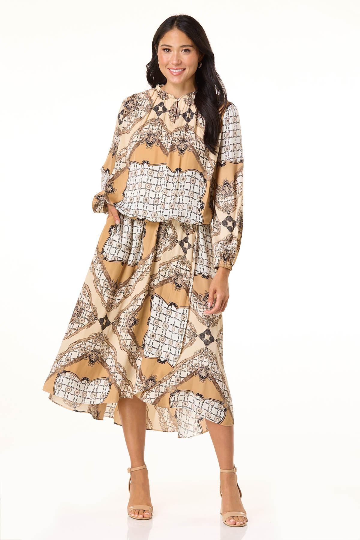 Cato Fashions | Cato Medallion Link Bubble Hem Top