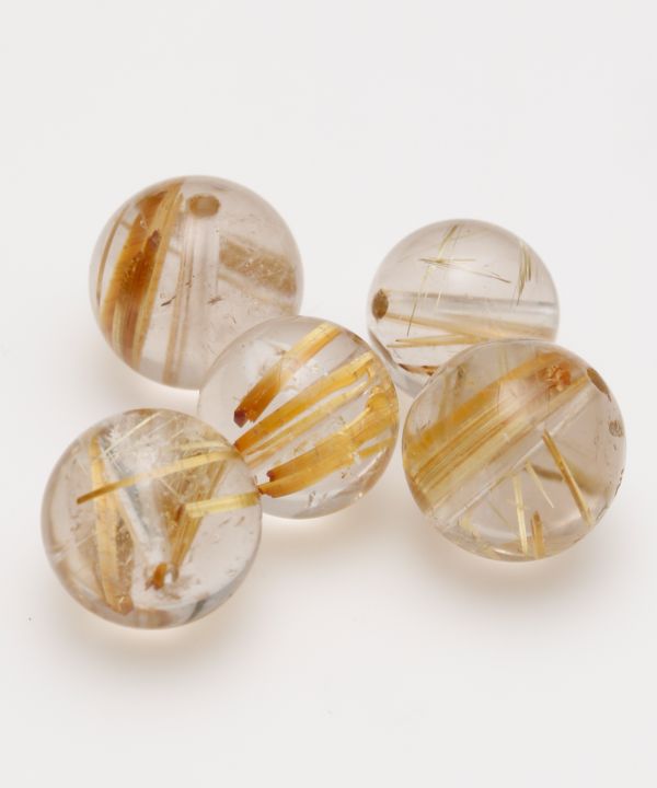 タイチン（太針）ルチルクォーツEX1粒 9mm(ﾌﾞﾗｼﾞﾙ): 『岩座(いわく