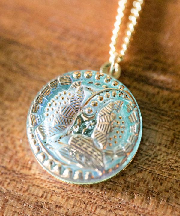 チェコガラスミレネックレス(LT BL FLOWER): 『欧州航路』