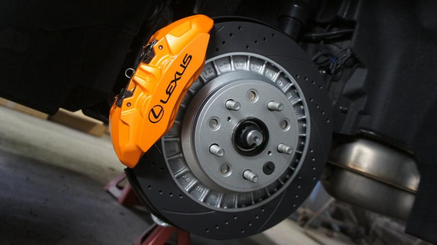 レクサスLS500Fスポーツ キャリパー塗装・ローター塗装COLOR:#098