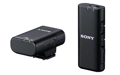 カメラ用ワイヤレスマイク「ECM-W2BT」、小型ラベリアマイク「ECM-LV1