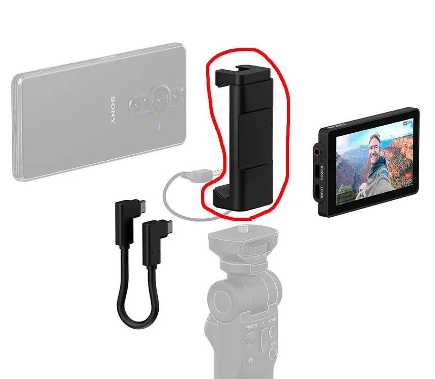 販売終了のお知らせ＞ソニー Xperia Vlog Monitor「XQZ-IV01」付属