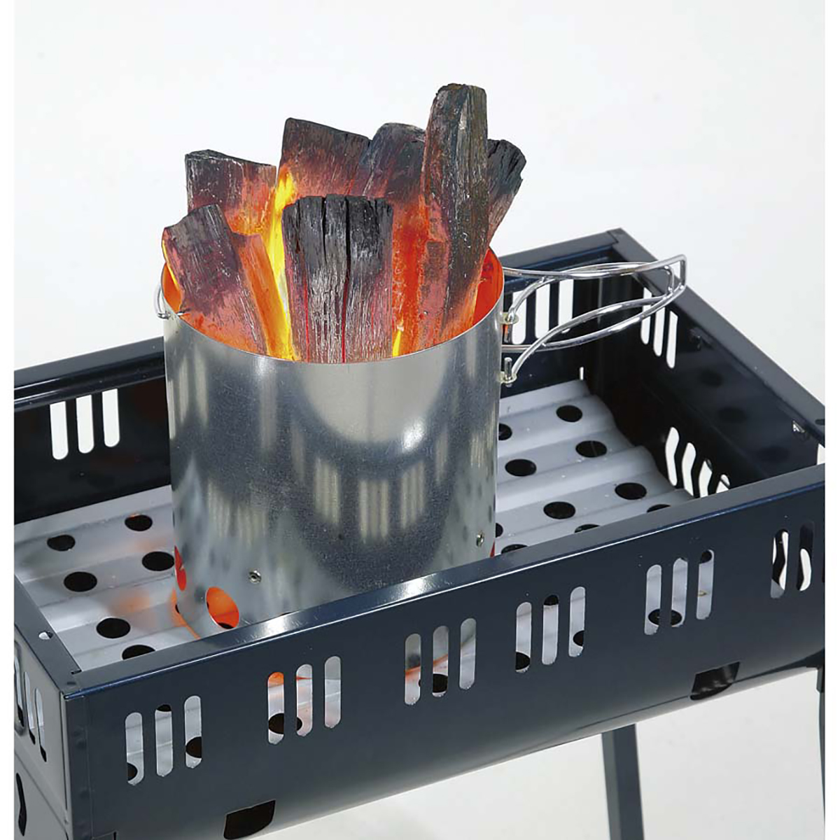 大型火消しつぼ 火起し器セット - アウトドア・キャンプ用品