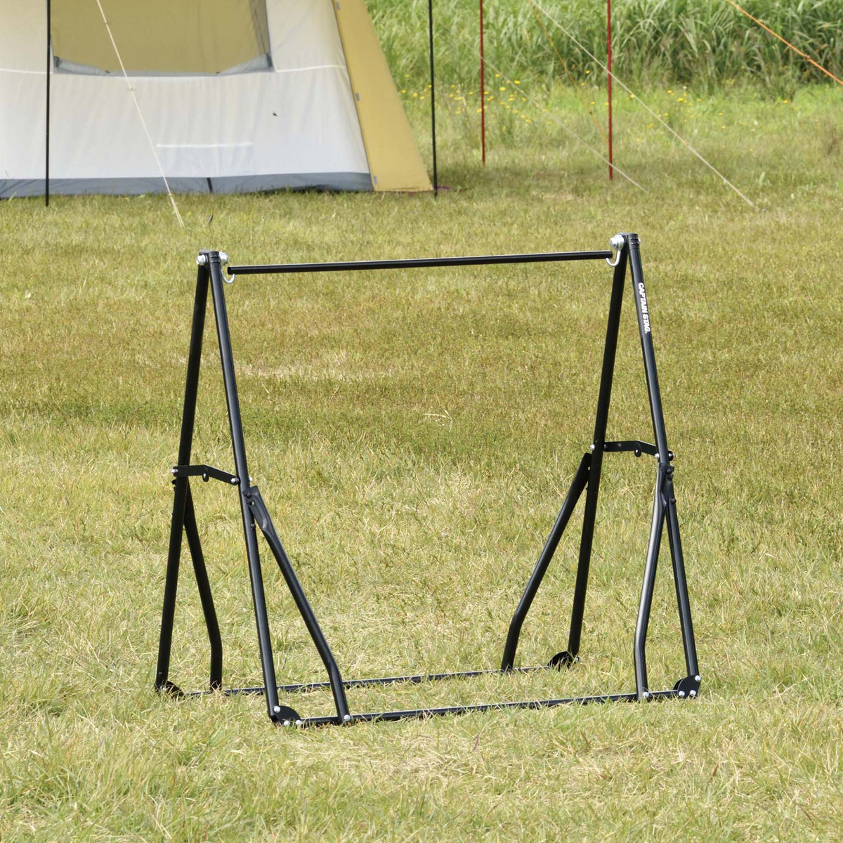 スチールポール 3WAYハンモックセット(グリーン・ブルー) - アウトドア