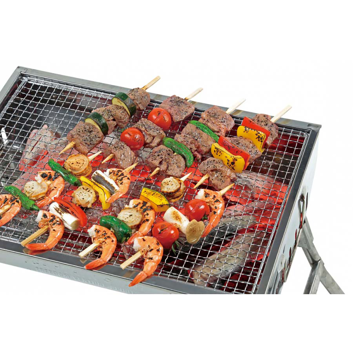 竹製バーベキュー串(平)20cm 20本入 - アウトドア・キャンプ用品