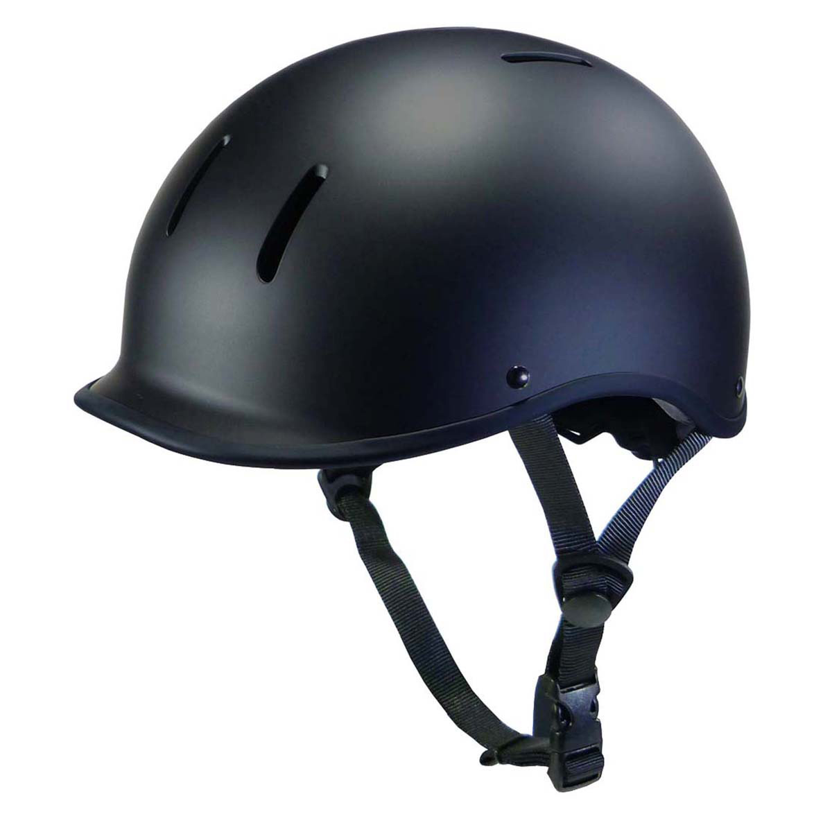 ヘルメット〈Hirsch（ヒルシュ）／M／ツバ付き〉（マットブラック