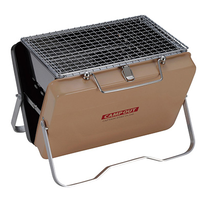 キャンプアウト アルミ背付ベンチ(カモフラージュ) - アウトドア