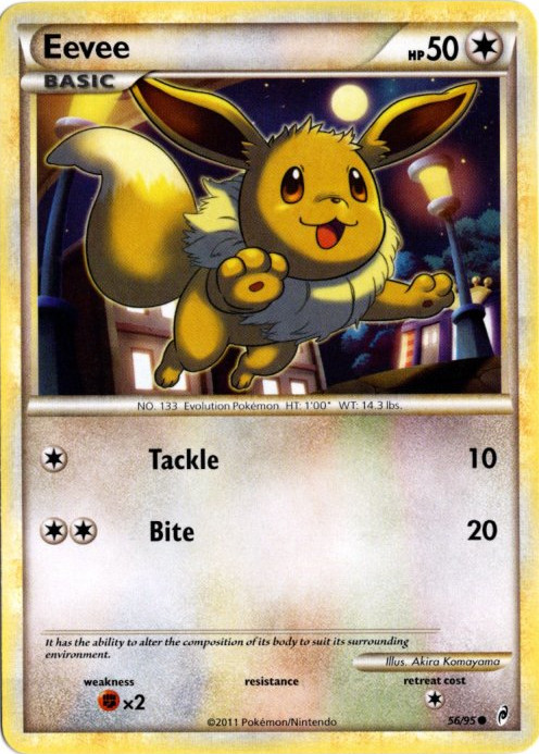 イーブイ 海外版 英語版 Eevee - 56/95 - 海外限定イラスト【Card