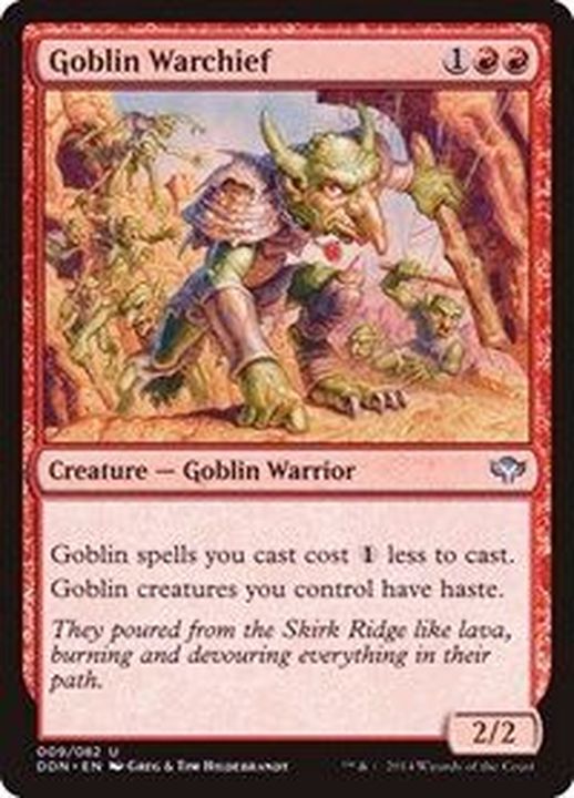ゴブリンの戦長/Goblin Warchief《英語》【Duel Decks: Speed vs
