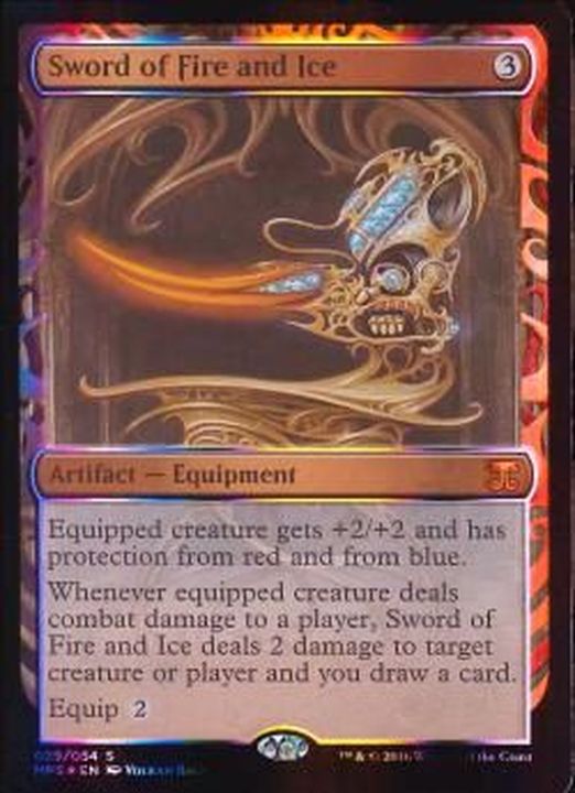 EX+](部分光沢FOIL)火と氷の剣/Sword of Fire and Ice《英語》【MPS】