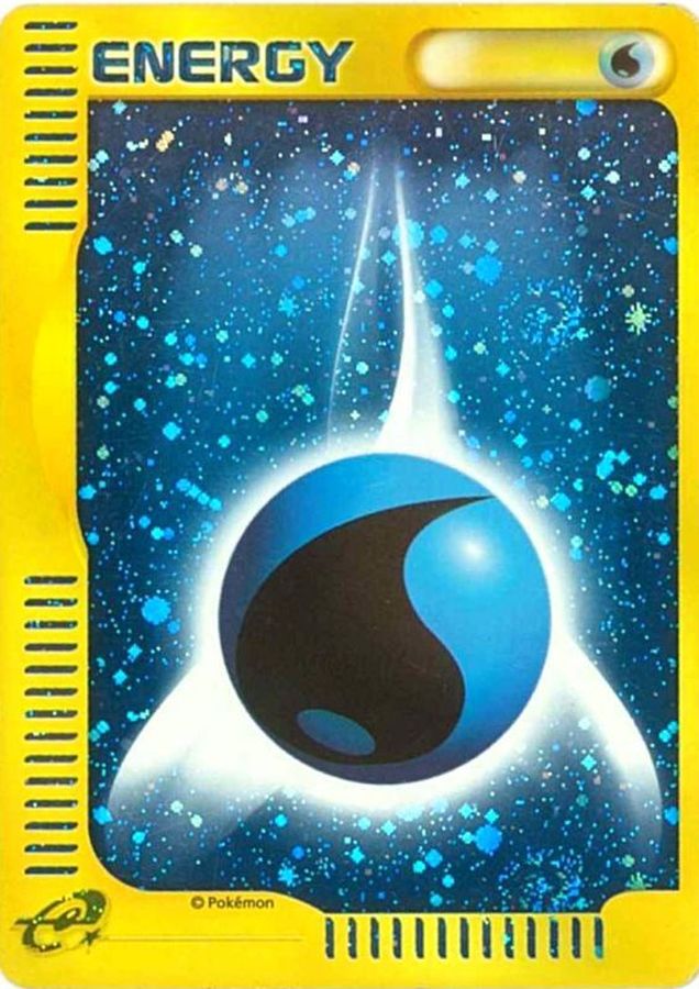 状態B〕基本水エネルギー(ポケモンカードeキラ)【-】{-}