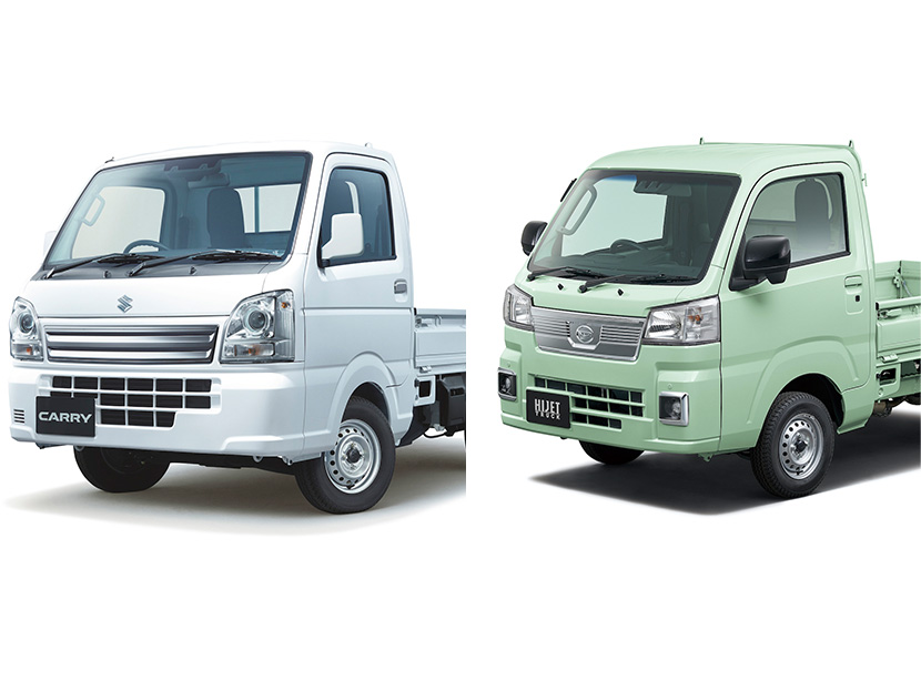 スズキ キャリイトラック vs. ダイハツ ハイゼットトラック」タフな