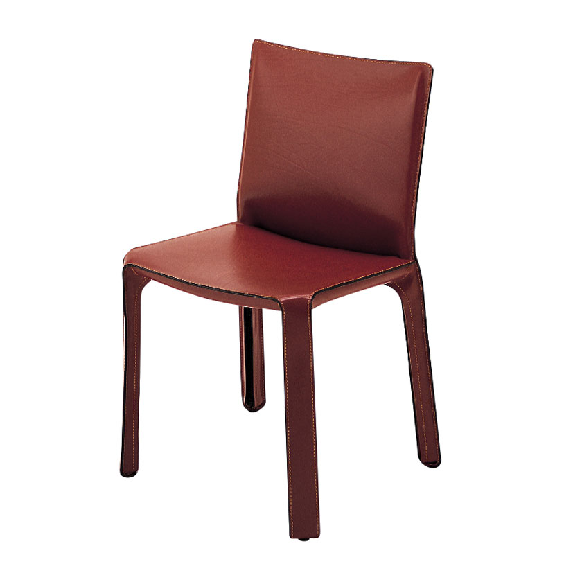 Cassina（カッシーナ）412 CAB 【在庫色/赤茶】キャブ アームレス