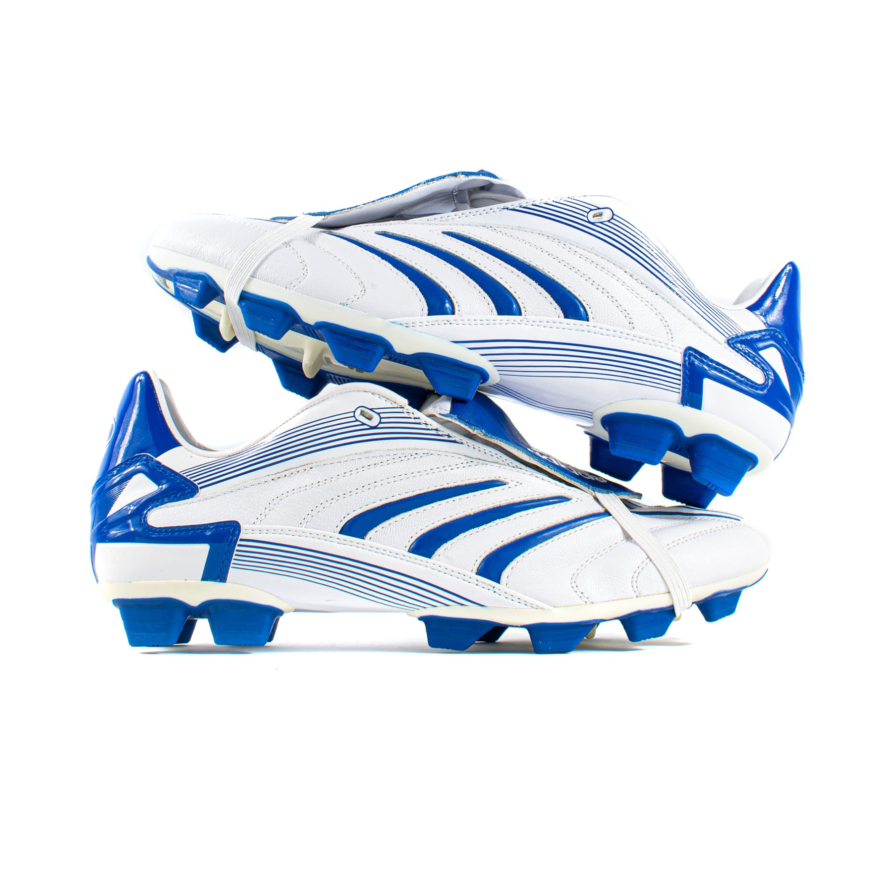 Adidas Predator Absolion White Blue FG – Classic Soccer Cleats