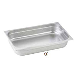 ドンナム 18-8 ホテルパン AHT-A0 65mm 3分の1サイズ｜業務用厨房機器