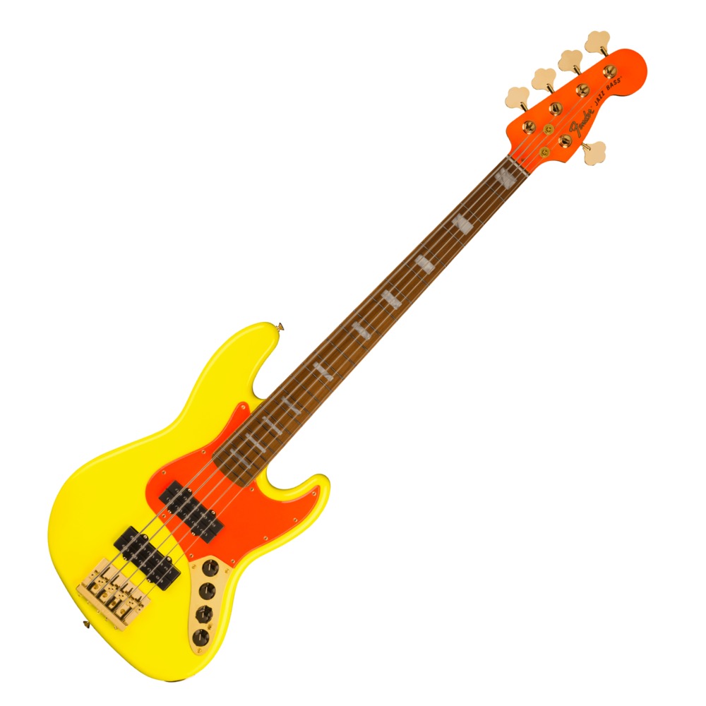 フェンダー Fender MonoNeon Jazz Bass V Maple Fingerboard Neon