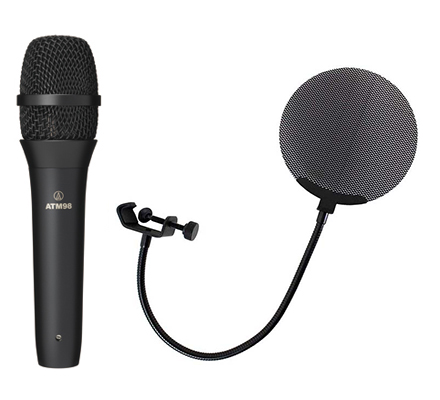 オーディオテクニカ AUDIO-TECHNICA ATM98 メタルポップフィルター付き