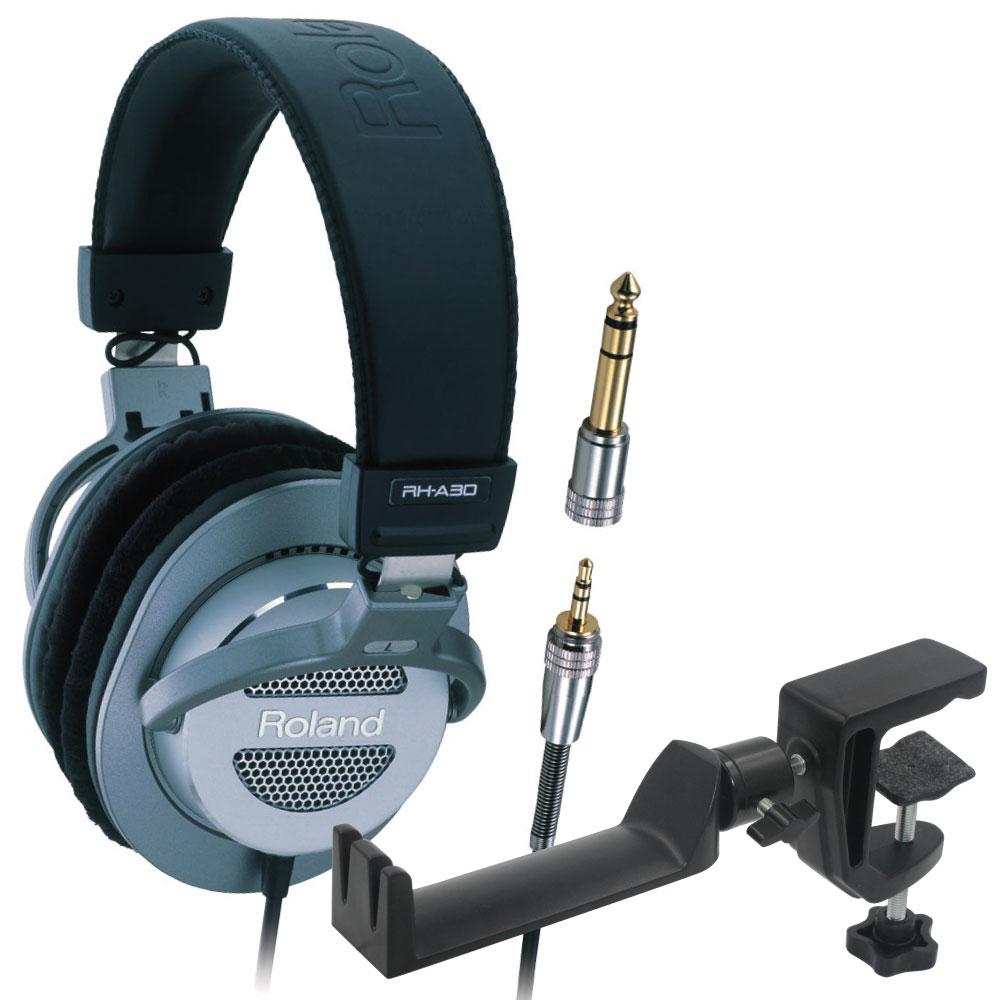 ROLAND RH-A30 ヘッドホン ＆ SEELETON SMH-1 ヘッドホンハンガー 2点