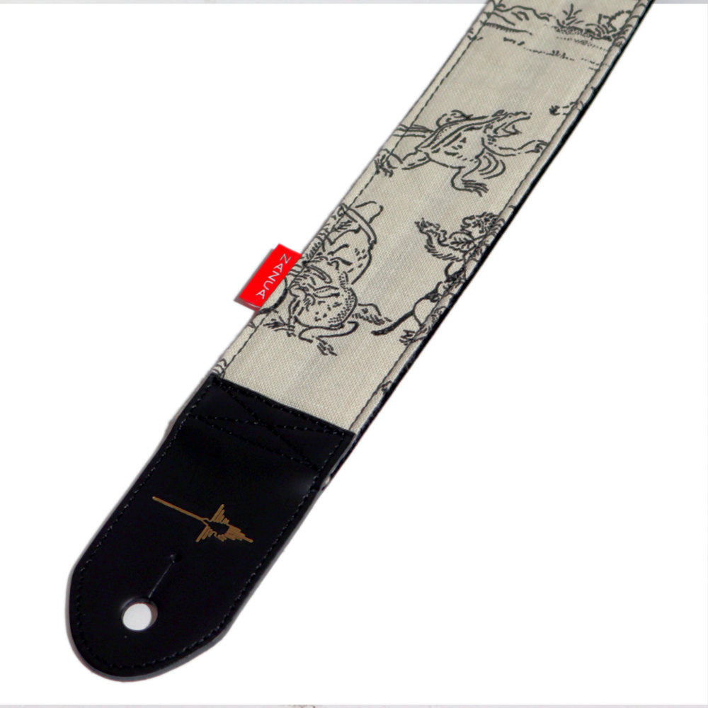 NAZCA STRAP 鳥獣戯画 ギターストラップ(ナスカ 鳥獣戯画柄 ギター