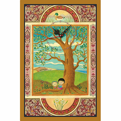 ちびまる子ちゃん扉絵デザイン壁掛け時計｜グッズ｜ちびまる子ちゃん