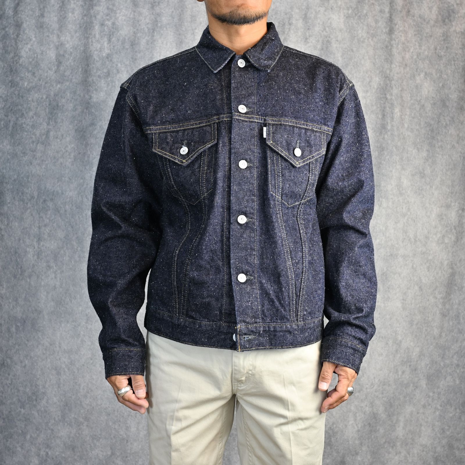 New Manual - #019 LV TRACKER JACKET LONG ONE-WASHED （INDIGO