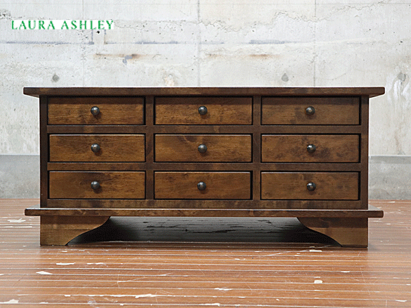 LAURA ASHLEY】ローラアシュレイ Garrat ギャラット 9ドロワー