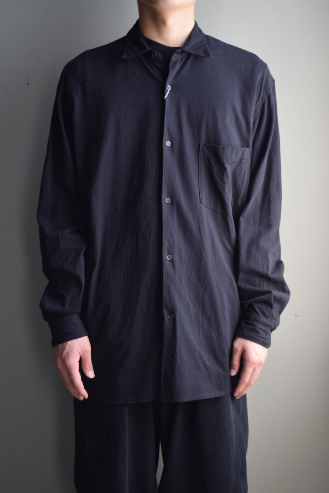 COMOLI (コモリ) ジャージ コモリシャツ [BLACK]