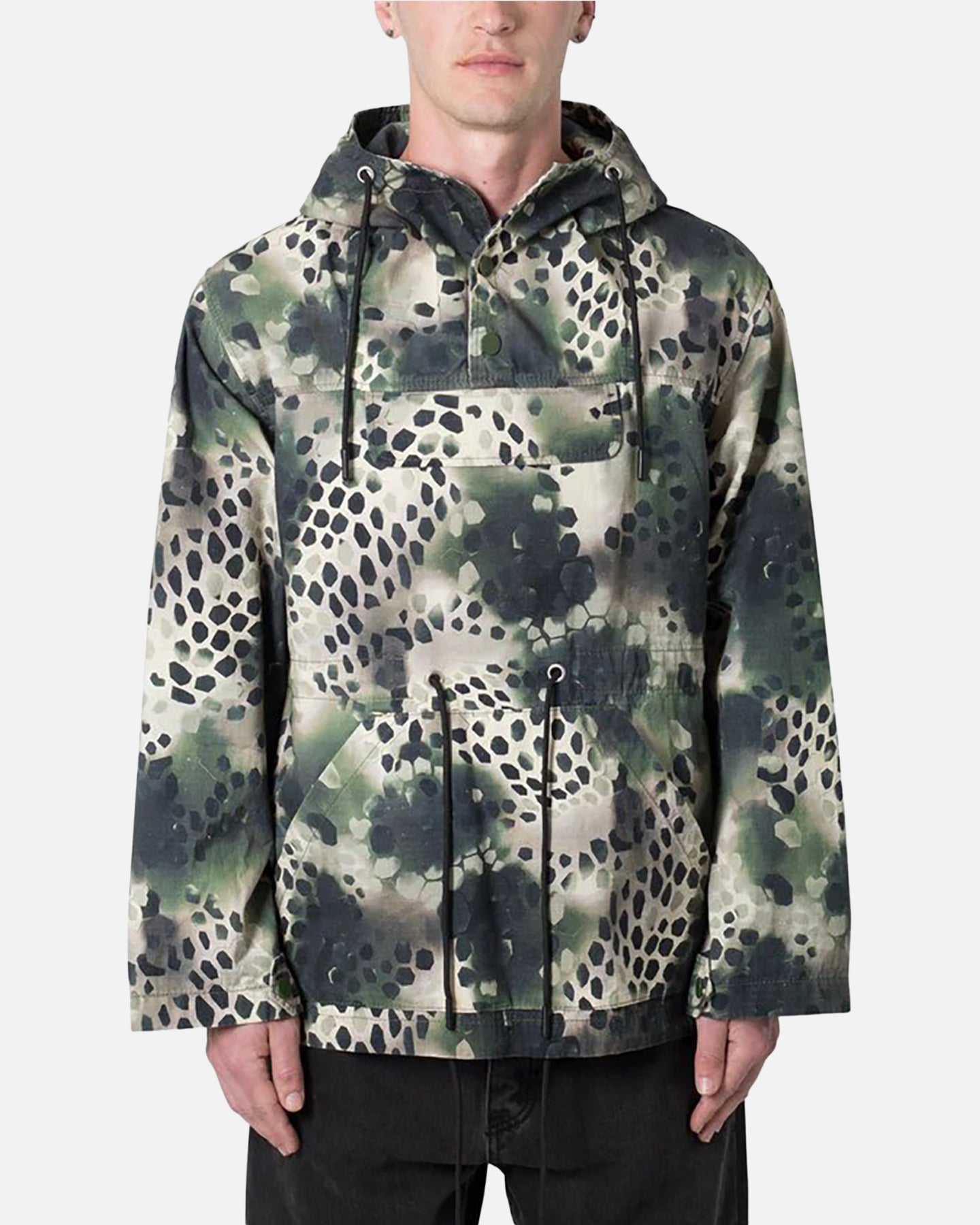 MNML Swamp Camo Anorak Jacket Green | Culture Kings US