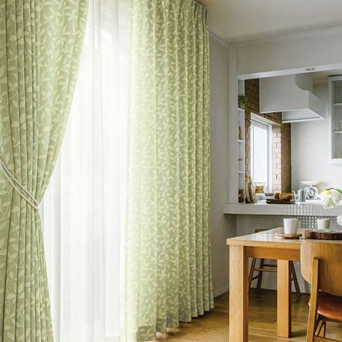 オリジナル無地ドレープカーテン 防炎＋遮光1級 ベージュ ｜カーテン