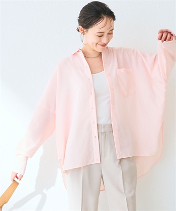 UV/洗える》サマ美え 2wayカシュクールシャツ CROSS FUNCTION｜クロス